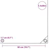 Zöld ponyva 650 g/m² 1,5 x 20 m
