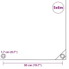 Kék ponyva 650 g/m² 5 x 6 m