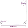 Fehér ponyva 650 g/m² 1,5 x 6 m