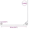 Fehér ponyva 650 g/m² 1,5 x 20 m
