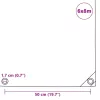 Fehér ponyva 650 g/m² 6 x 8 m