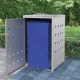 Rozsdamentes acél keret gurítható szemeteskukához 240 liter