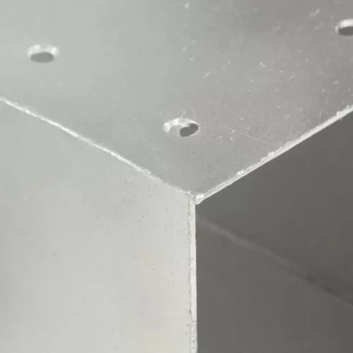 4 darab X-alakú horganyzott fém oszloptartó 71 x 71 mm