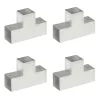 4 darab T alakú horganyzott fém oszloptartó 101 x 101 mm
