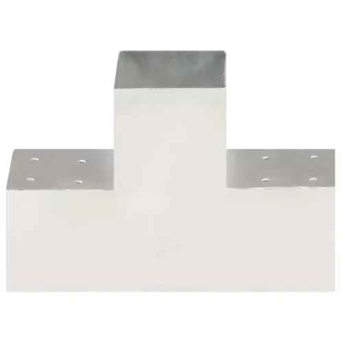 4 darab T alakú horganyzott fém oszloptartó 101 x 101 mm