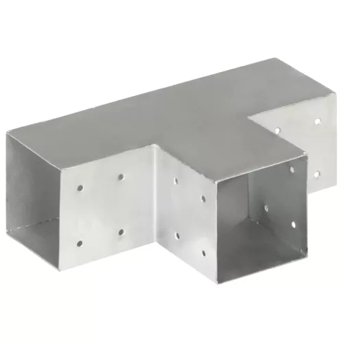4 darab T alakú horganyzott fém oszloptartó 101 x 101 mm