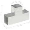 4 darab T alakú horganyzott fém oszloptartó 101 x 101 mm