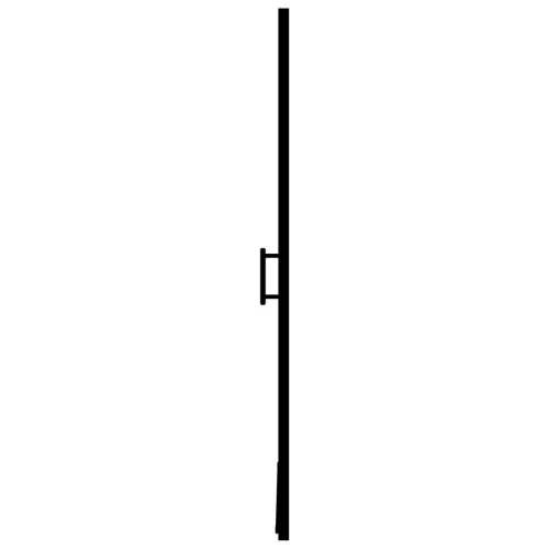 Fekete edzett üveg zuhanyajtó 81 x 195 cm