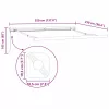 Napernyő Antracit 3,5 x 2,5 m Fém