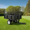 300 kg-os teherbírású billenős pótkocsi fűnyíróhoz