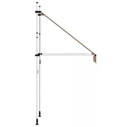 Sárga és kék csíkos kézzel feltekerhető napellenző 100 cm