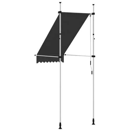 Kézzel feltekerhető antracitszürke napellenző 100 cm