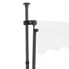 Krémszínű kézzel kihúzható LED-es napellenző 100 cm