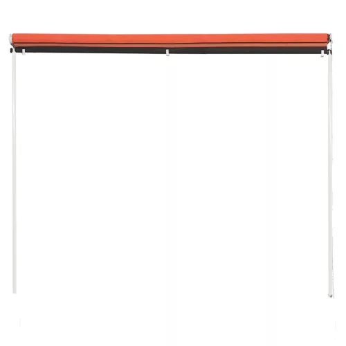 Narancssárga és barna feltekerhető napellenző 350 x 150 cm