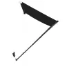 Feltekerhető antracitszürke napellenző LED-del 250 x 150 cm