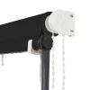 Feltekerhető antracitszürke napellenző LED-del 250 x 150 cm