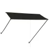 Feltekerhető antracitszürke napellenző LED-del 300 x 150 cm
