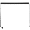 Feltekerhető antracitszürke napellenző LED-del 300 x 150 cm