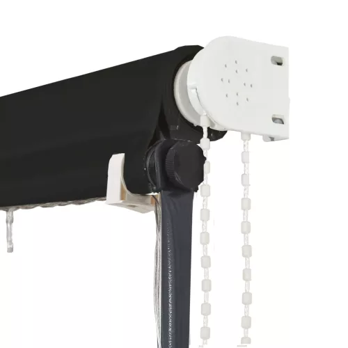 Feltekerhető antracitszürke napellenző LED-del 300 x 150 cm