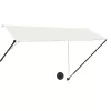 Feltekerhető krémszínű napellenző LED-del 300 x 150 cm
