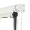 Feltekerhető krémszínű napellenző LED-del 300 x 150 cm
