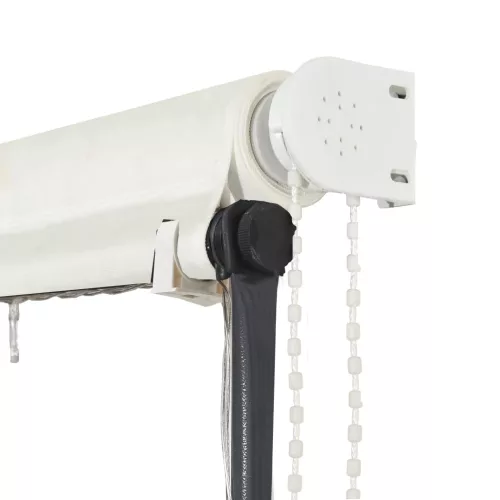 Feltekerhető krémszínű napellenző LED-del 300 x 150 cm
