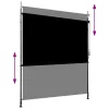 Antracitszürke kültéri sötétítő roló 200 x 270 cm