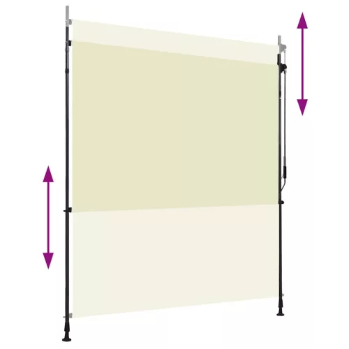 Krémszínű kültéri roló 200 x 270 cm