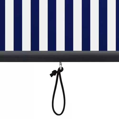 Kék és fehér kültéri roló 60 x 250 cm