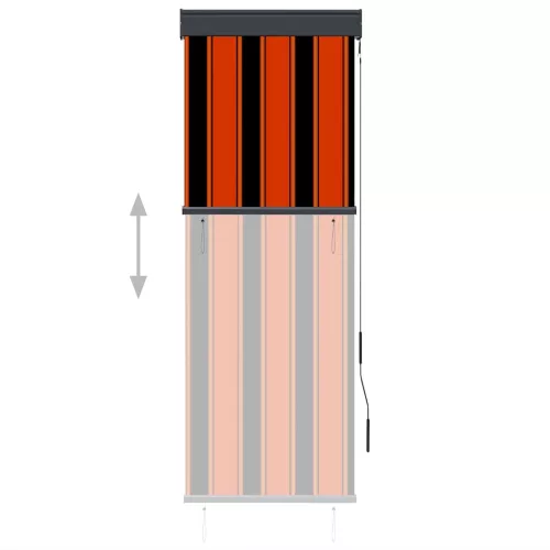 Narancssárga és barna kültéri roló 60 x 250 cm