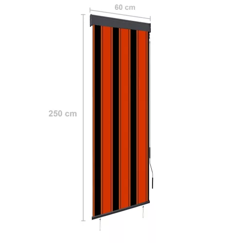 Narancssárga és barna kültéri roló 60 x 250 cm