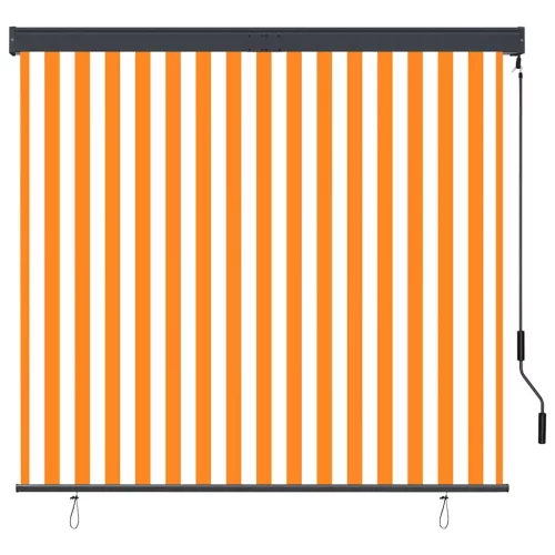 Fehér és narancssárga kültéri roló 160 x 250 cm
