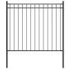 Fekete acélkerítés 1,81 x 0,8 m