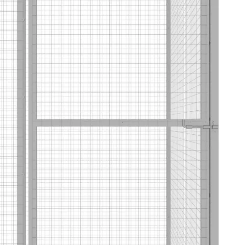 Horganyzott acél macskaketrec 6 x 1,5 x 1,5 m