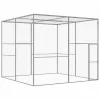 Horganyzott acél macskaketrec 3 x 3 x 2,5 m