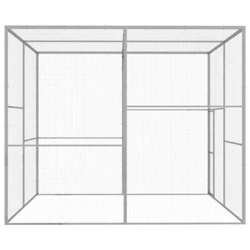 Horganyzott acél macskaketrec 3 x 3 x 2,5 m