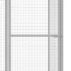 Horganyzott acél macskaketrec 3 x 3 x 2,5 m