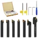 12 részes váltólapos esztergaszerszám készlet 8x8 mm 70 mm