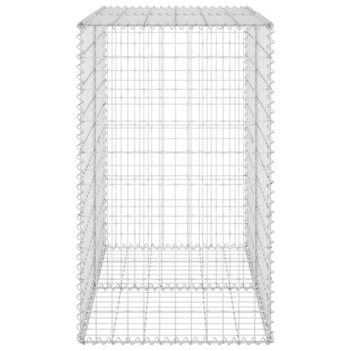 Horganyzott acél gabion fal fedéllel 100 x 60 x 100 cm