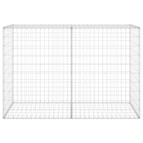 Horganyzott acél gabion fal fedéllel 150 x 60 x 100 cm