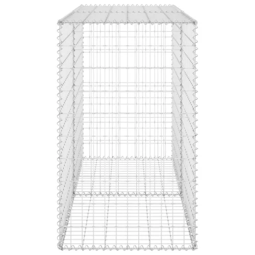 Horganyzott acél gabion fal fedéllel 150 x 60 x 100 cm