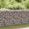 Horganyzott acél gabion fal fedéllel 200 x 60 x 100 cm