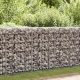 Horganyzott acél gabion fal fedéllel 200 x 60 x 100 cm