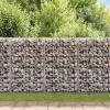 Horganyzott acél gabion fal fedéllel 200 x 60 x 100 cm
