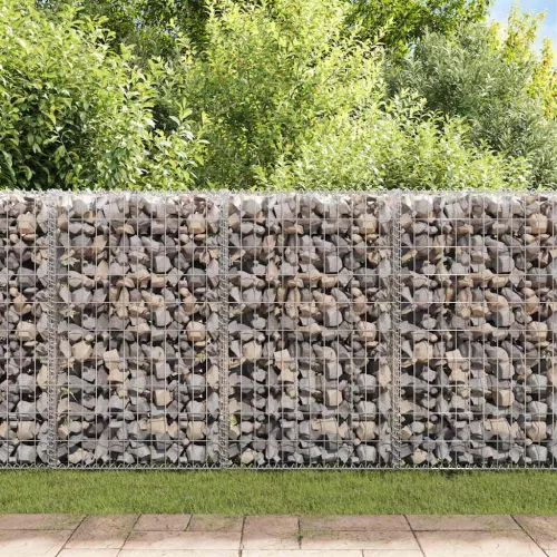 Horganyzott acél gabion fal fedéllel 200 x 60 x 100 cm