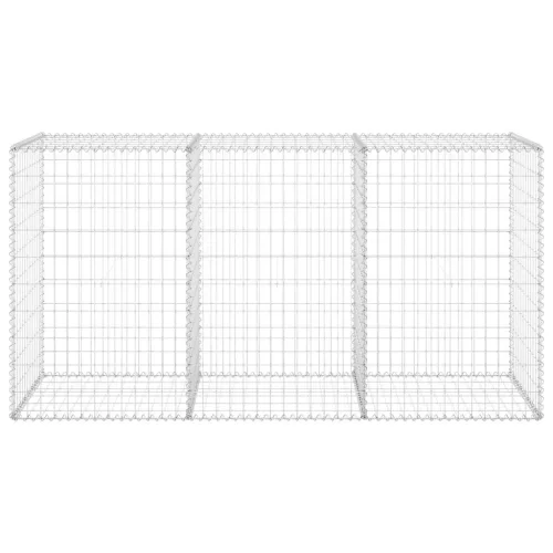 Horganyzott acél gabion fal fedéllel 200 x 60 x 100 cm