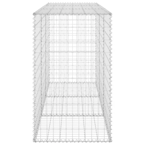 Horganyzott acél gabion fal fedéllel 200 x 60 x 100 cm