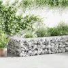 Horganyzott acél gabion fal fedéllel 300 x 30 x 50 cm