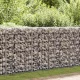 Horganyzott acél gabion fal fedéllel 300 x 30 x 100 cm