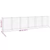 Horganyzott acél gabion fal fedéllel 300 x 30 x 100 cm